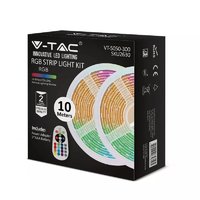 10m RGB LED pás komplet set 4.8W/M s diaľkovým ovládaním, IP20 (2X5M) RGB 2630