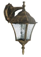 TOSCANA - nástenná lampa exteriérová - antická zlatá