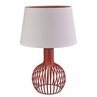 EU7381RE TABLE - stolná lampa - červeno-biela - 540mm