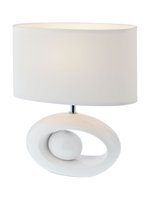MODI Redo - lampa stolná - biela keramika+textil - 335mm