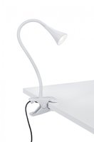VIPER Trio - štipcová LED lampa - biely kov+plast - 350mm