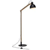 ELIAS Brilliant - lampa stojacia - drevo+čierny kov - 1400mm