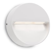EVEN Redo - LED lampa nástenná - ø 100mm - biely kov