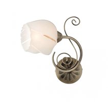 DOROTHY Redo - nástenná rustikálna lampa - mosadz/sklo