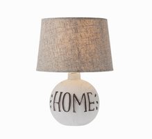 HOME Redo - stolná lampa - keramika+béžový textil - 270mm