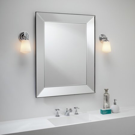 ANTON Astro - nástenná lampa do kúpeľne - sklo+kov - 215mm