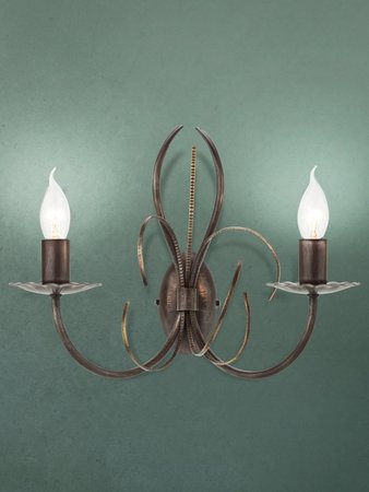 VALERY Redo - sviečková lampa - kov/hrdza s patinou