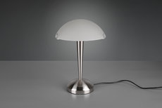 PILZ II - stolová lampa dotyková - biele sklo