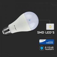 160 LED žiarovka SAMSUNG Chip 15W E27 A65 Denná Biela