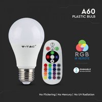 7121 LED žiarovka  E27 SMART 6W, RGB+2700K, 470lm, A60, s ovládačom,