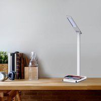 LED stolná lampa 7W biela, bezdrôtové nabíjanie, stmievateľná, CCT +, 218603