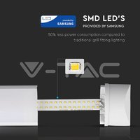 659 10W LED Lineárne svietidlo SAMSUNG Chip 30cm 120 lm / Watt 3000K