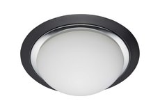 MAGNOLIA - svietidlo kúpeľňové stropné/nástenné čierne ø 290mm