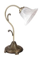 Orchidea - stolová lampa - bronz-alabastrové sklo