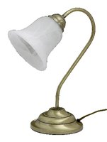 Francesca - rustikálna stolová lampa - bronz-alabaster