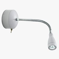 9917WH WALL - nástenné LED svietidlo - kov biely+chróm