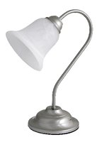 FRANCESCA - lampa stolová rustikálna - chróm-alabaster