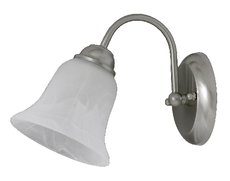 FRANCESCA - lampa nástenná rustikálna - chróm-alabaster
