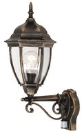 Toronto - exteriérová lampa so senzorom - antická zlatá