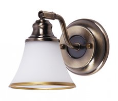 GRANDO Rabalux - nástenná lampa - bronz+biele sklo