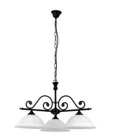 Dorothea - závesná lampa - čierna - 3x60W