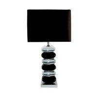 EU4318CC Table Lamps- lampa stolová - čierna keramika/textil