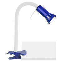 FLEX - stolná lampa so štipcom - modro-biela