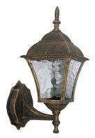 TOSCANA - nástenná lampa do exteriéru - antická zlatá