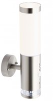 BOLE - senzorové nástenné LED svietidlo - oceľ+biely plast