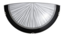 SPHERE - nástenné svietidlo s čierno-bielym sklom - 300mm