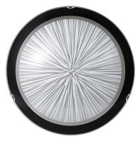 SPHERE - stropné svietidlo s čierno-bielym sklom- ø 400mm