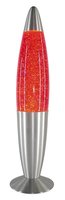 Glitter mini - lávová lampa s flitrami - červená 