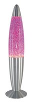 Glitter mini - lávová lampa s flitrami - ružová 
