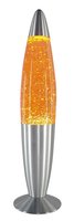 Glitter mini - lávová lampa s flitrami - oranžovožltá 