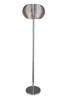 MEDA - stojanové svietidlo z kovu - strieborné - 1640mm