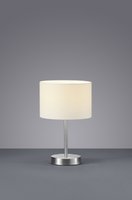 501100101 Trio - stolná lampa - biely textil - 320mm