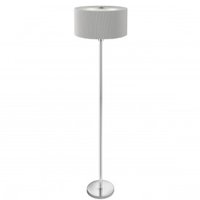 EU5663-3SI DrumPleat - stojanová lampa - sivý textil -1520mm