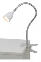 ANTHONY Brilliant - štipcová LED lampa - biela - 380mm
