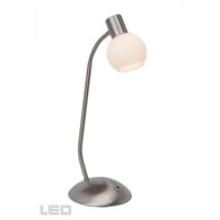 PHILO Brilliant - stolová lampa - saténový chróm - 420mm