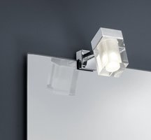 281980106 Trio - kúpeľňové LED svetlo na zrkadlo - kov+sklo