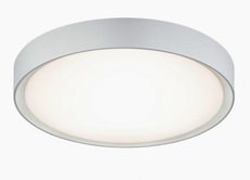 CLARIMO Trio - LED stropnica kúpeľňová - biely kov ø 330mm