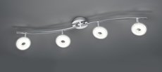 PILATUS Trio - stropné LED svetlo - akryl+chróm - 890mm