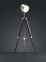 ANTWERP Trio - stojanová lampa - kov+drevo - 1100-1550mm