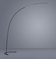 SHANGHAI Trio - stojanová LED lampa - 2100mm/1800lm - čierna