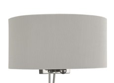 3462-2SI DrumPleat - nástenná lampa - sivý textil - 300mm