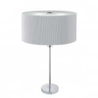 EU4562-2SI DrumPleat - stolová lampa - sivý textil - 550mm