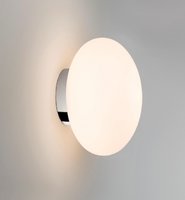 ZEPPO Astro - oválna nástenná lampa - biele sklo - ø 150mm