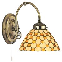 3141-1BR Raindrop - vitrážna nástenná lampa - jantár.kvapky