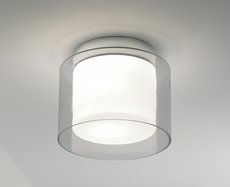 AREZZO Astro - stropné svetlo kúpeľňové - ø 230mm - sklo/kov