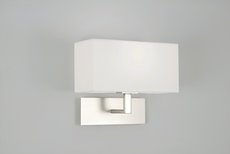 PARK LANE Astro - nástenná lampa- nikel+biely textil - 250mm
